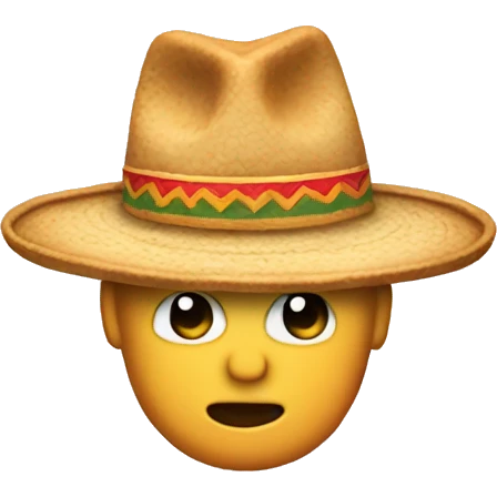 galleta con sombrero emoji