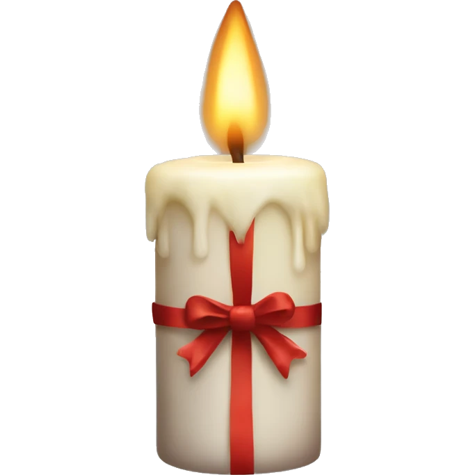 Christmas candle realistic  emoji