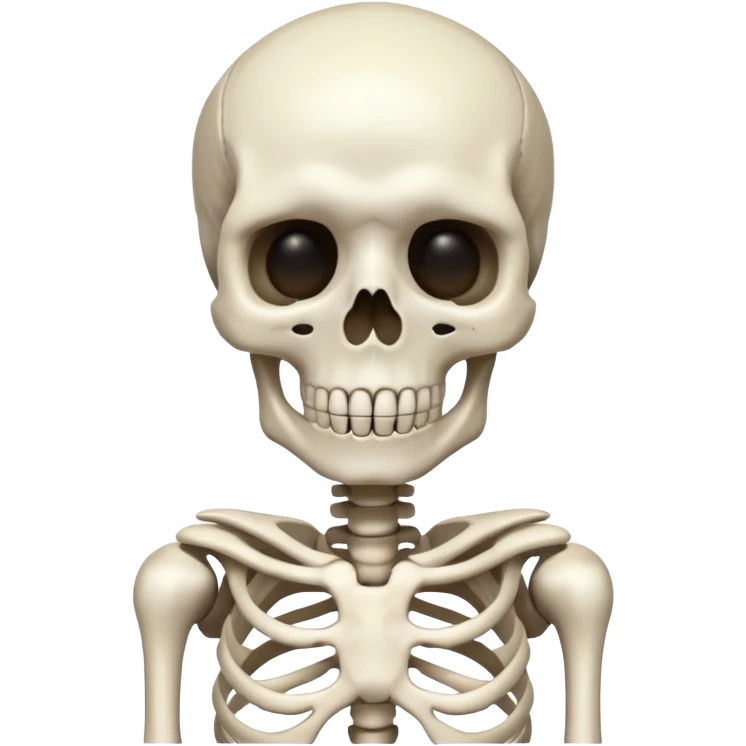 Skeleton surprise emoji