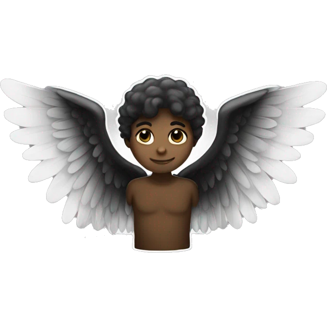 black angel wings emoji
