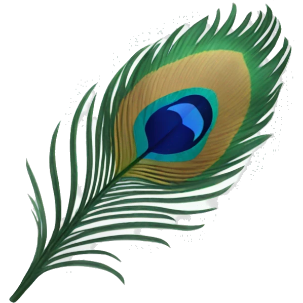 peacock feather emoji