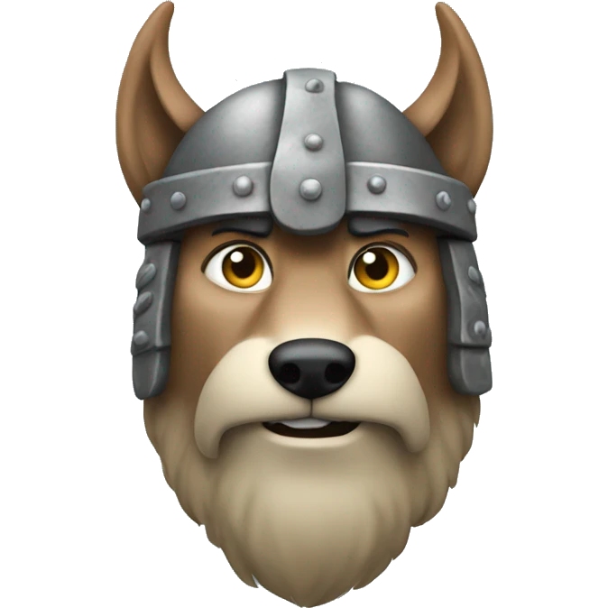 Viking wolf emoji