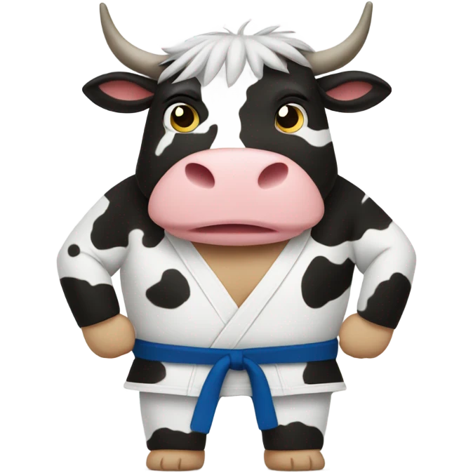martial arts cow emoji