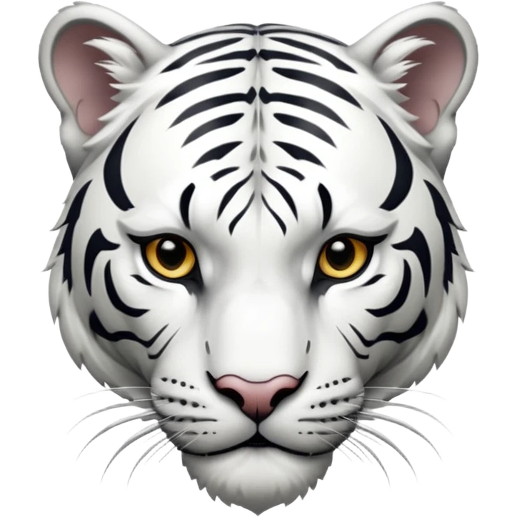 white tiger  emoji