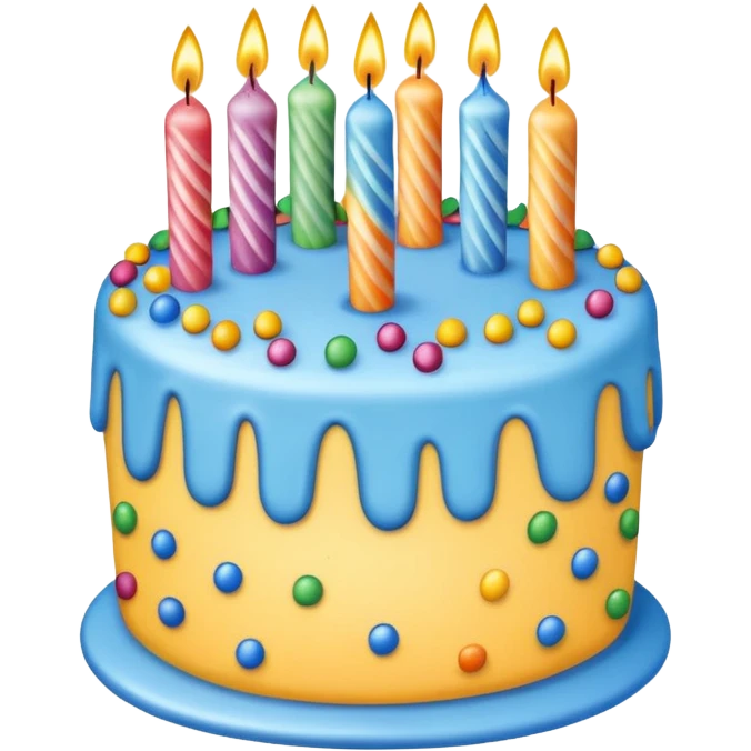 blue birthday emoji