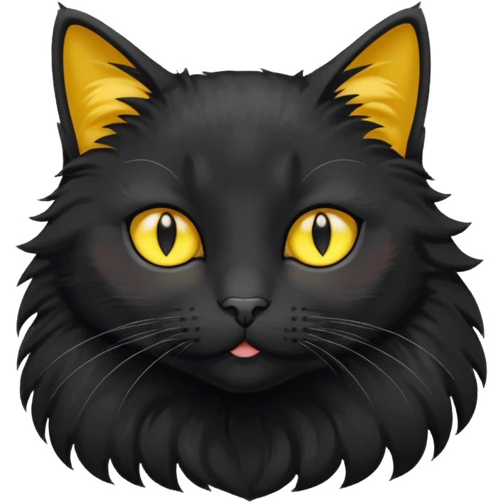 cute black cat emoji