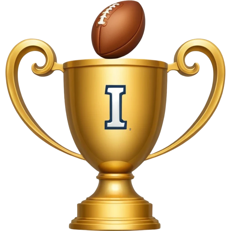 Super Bowl trophy emoji