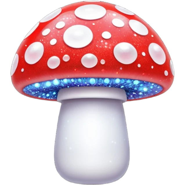 glitter mushroom 1-up emoji