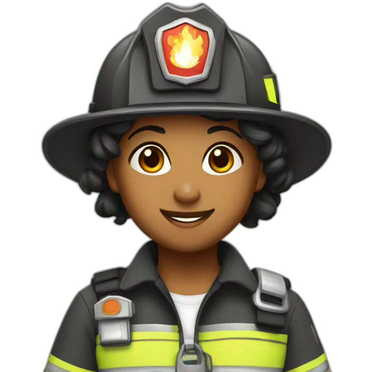 butch lesbian firefighter emoji