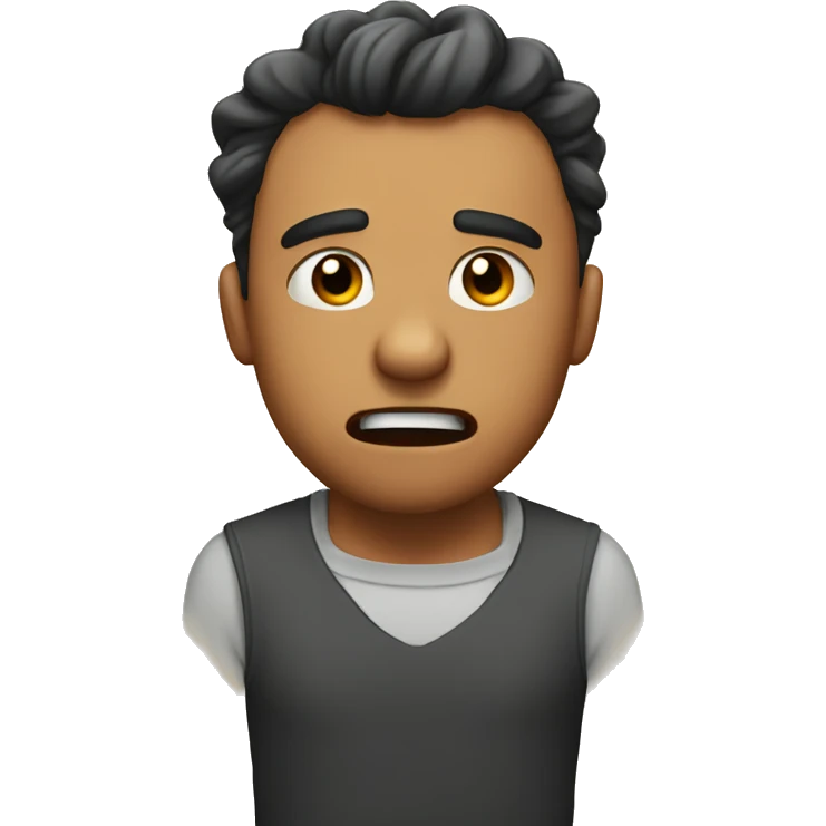 Being mad at your boyfriend, but trying not to show emoji