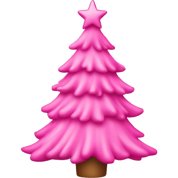 pink christmas tree emoji