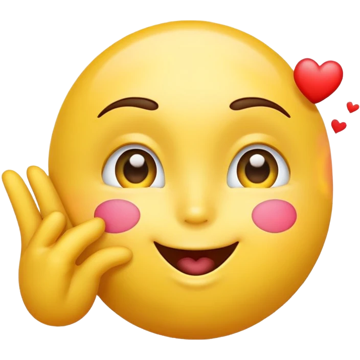 Create a blowing kiss emoji emoji