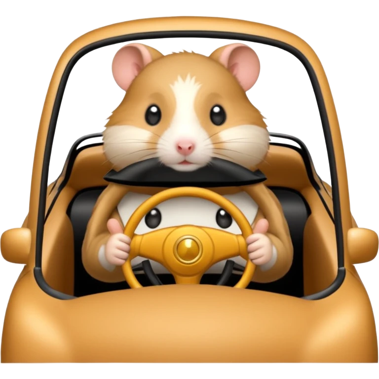 Hamster driving a car  emoji