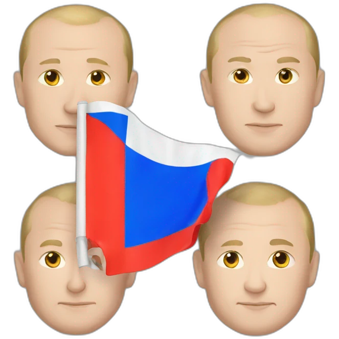 putin and flag russia emoji