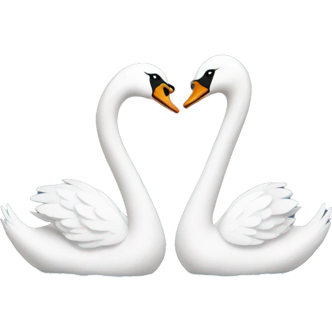 Swan couple emoji