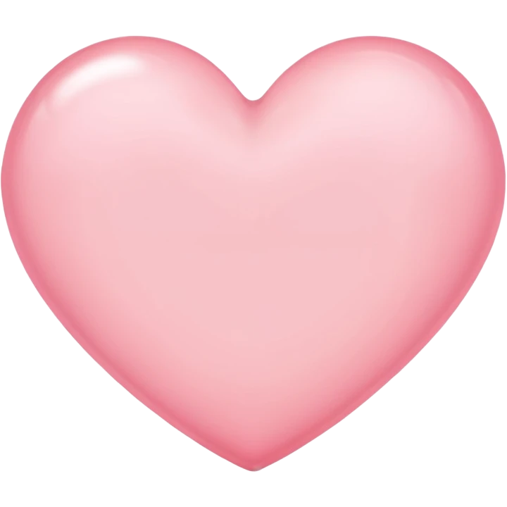 heart with a soft pink glow emoji