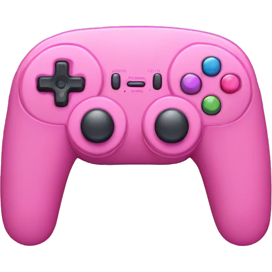 pink gamepad without wire emoji