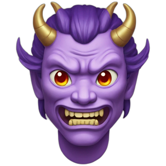 Japonese purple demon emoji
