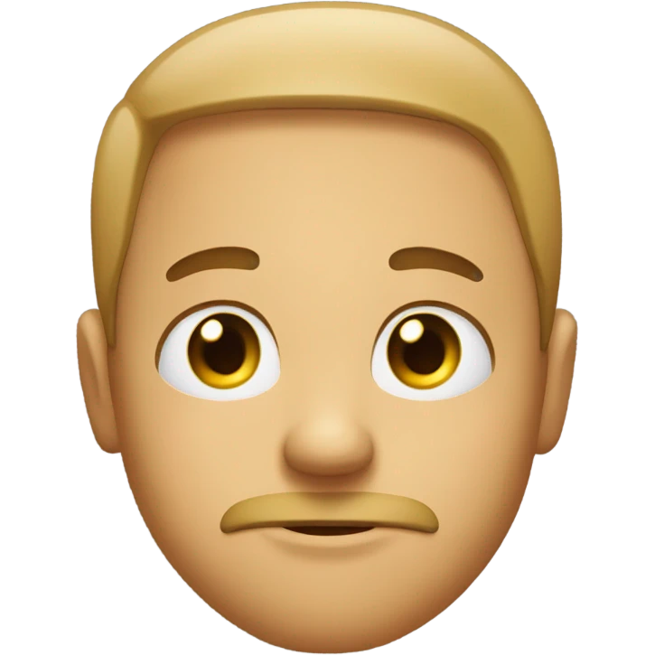Sigma face with straight face emoji eyes sucked in checks emoji