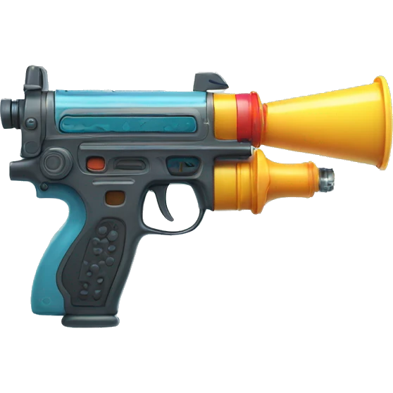 Machine water gun emoji