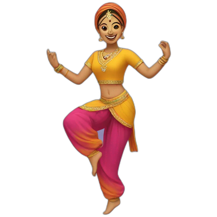 female bhangra dancer emoji