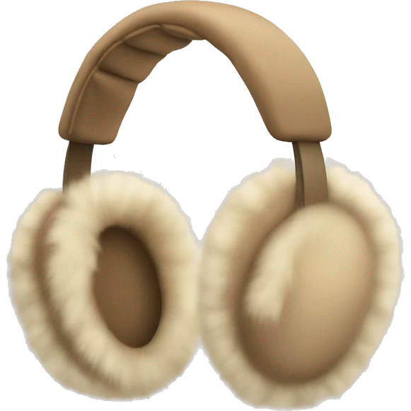 beige fur earmuffs emoji