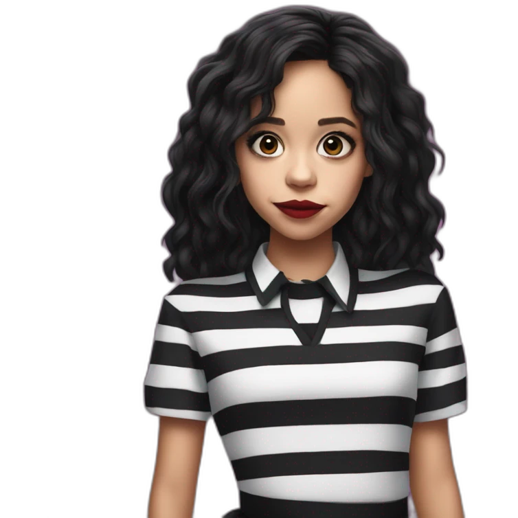 jenna ortega as beetlejuice emoji
