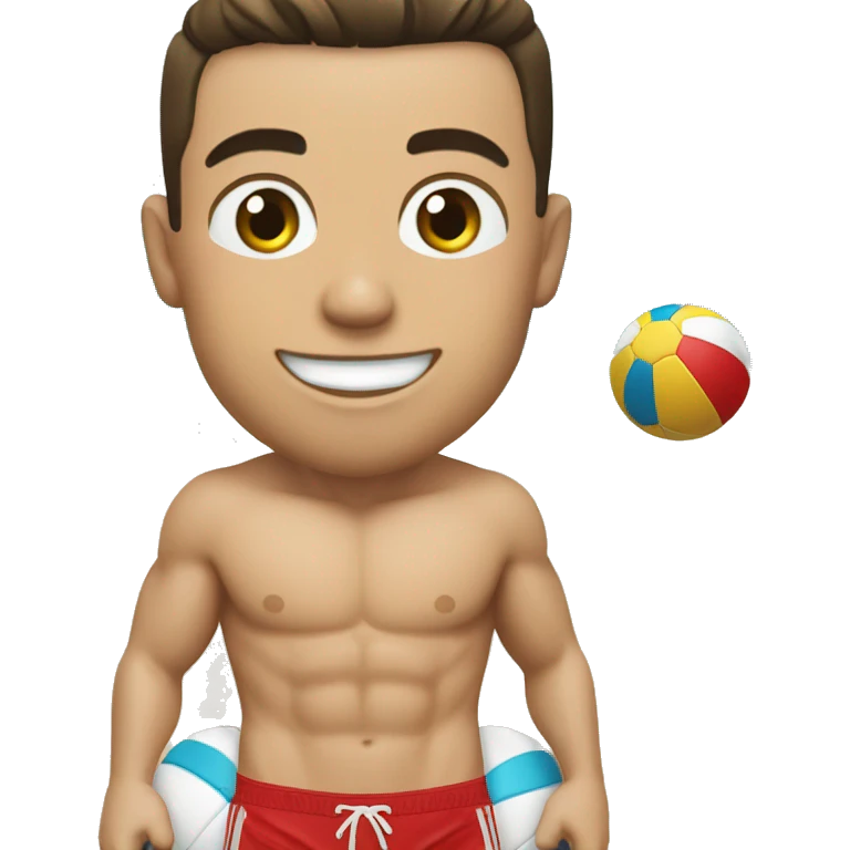 Cristiano Ronaldo en maillot de bain emoji