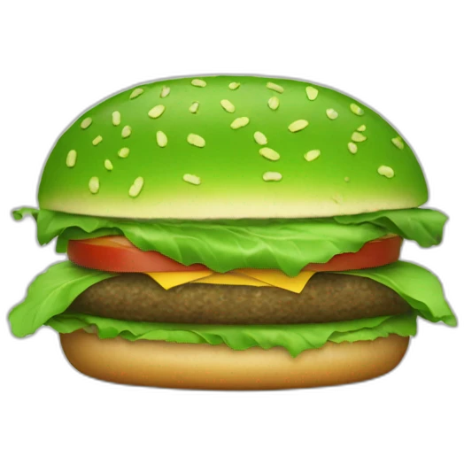 green burger emoji