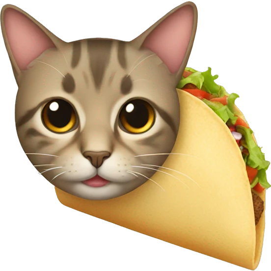 Cat taco emoji