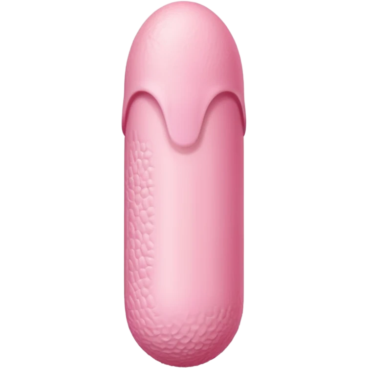 skin color and pink penis, erect, phallus shape, no face emoji