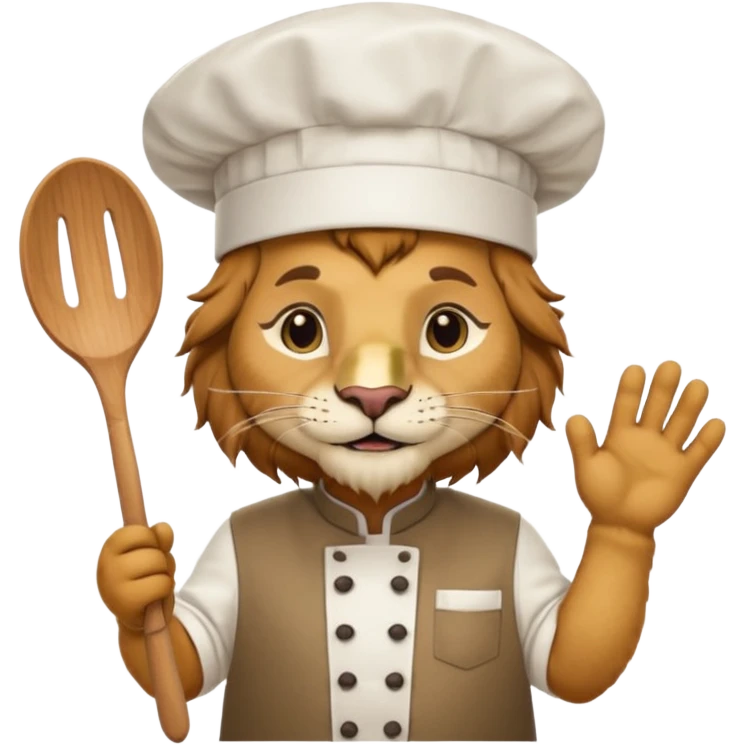 chef lion emoji