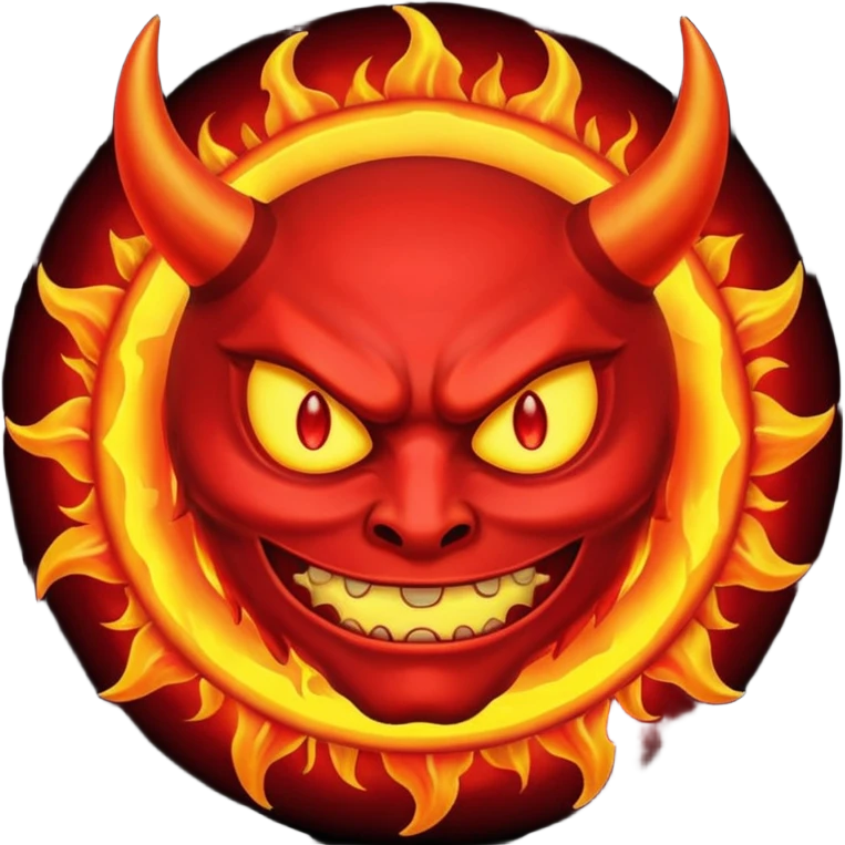 Devil sun emoji