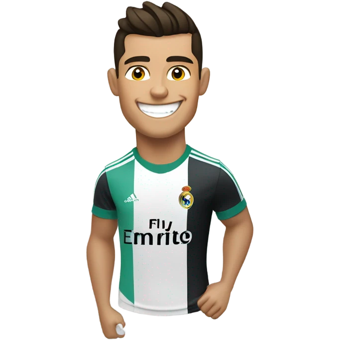 Cristiano Ronaldo smiling emoji