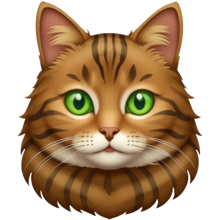 Brown tabby cat emoji