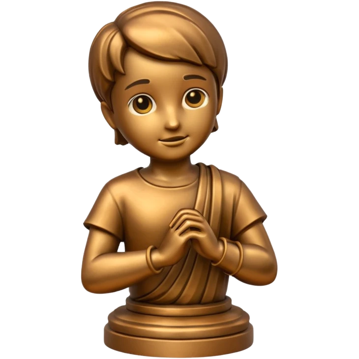 You are creating 4 in one image, make ONE bronze one  emoji