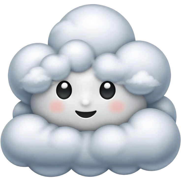 Silver cloud emoji