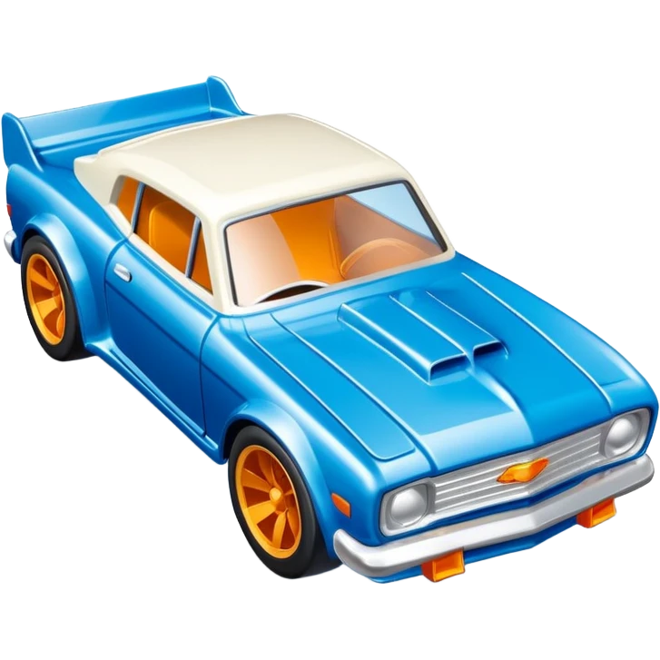 Машинка HotWheels белого цвета, в голубой классической упаковке HotWheels. emoji