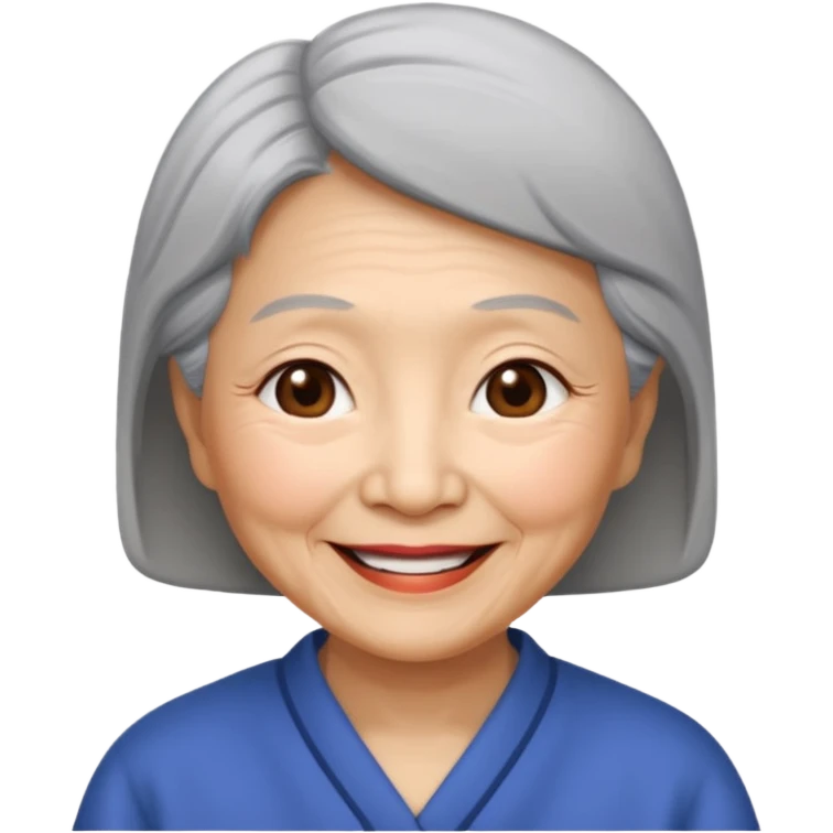 asian grandmother recent more simple emoji