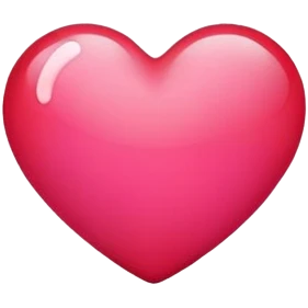 hot pinkish red heart emoji