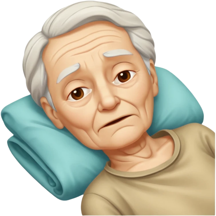 Old person dying  emoji