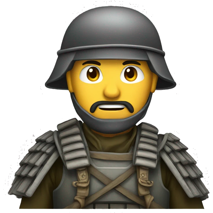 German samurai soilder emoji