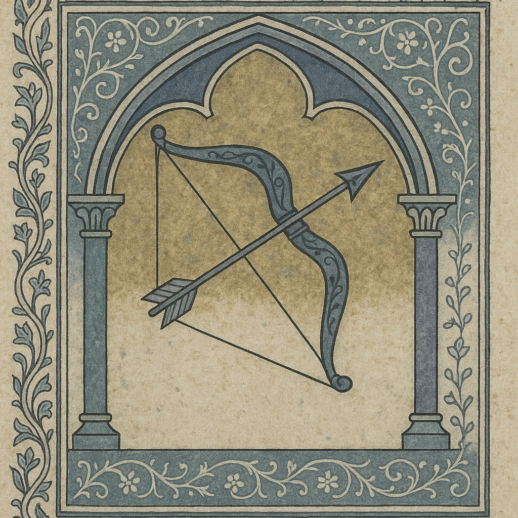 gothic bow in medieval art style emoji