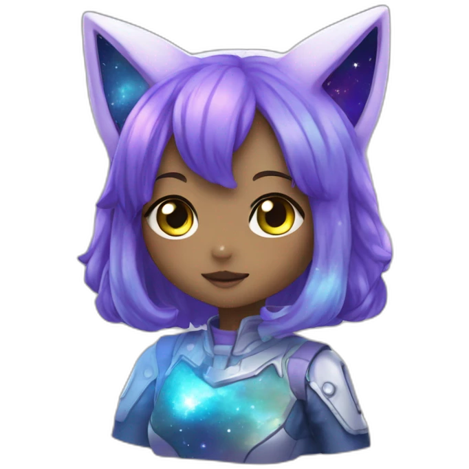 galaxy neko girl emoji