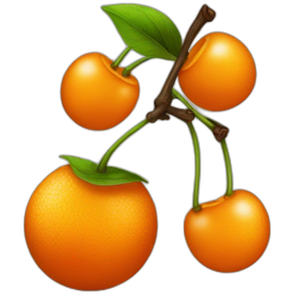 orange cherry emoji