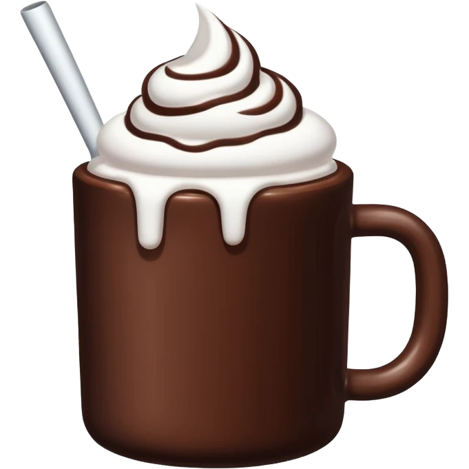 Hot chocolate with marshmallows  emoji