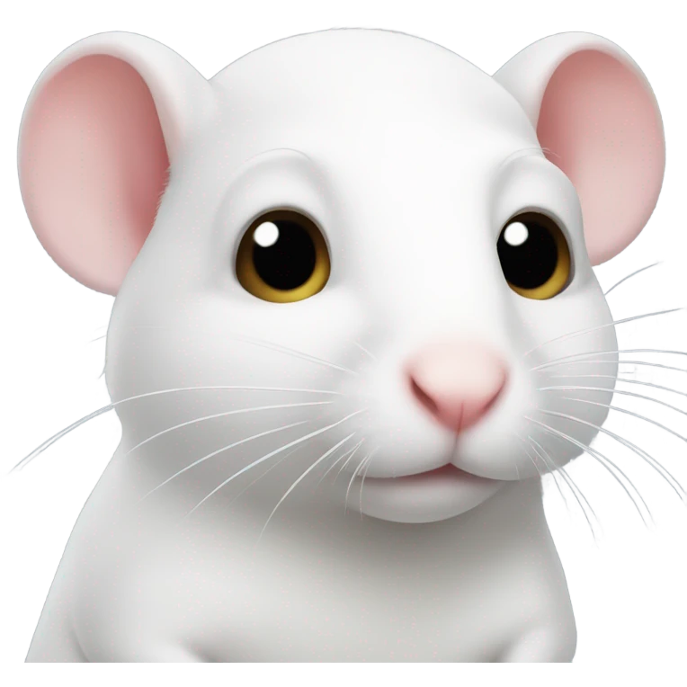 White Rat with heart eyes emoji