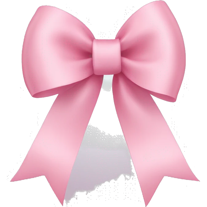 light pink ribbon bow emoji