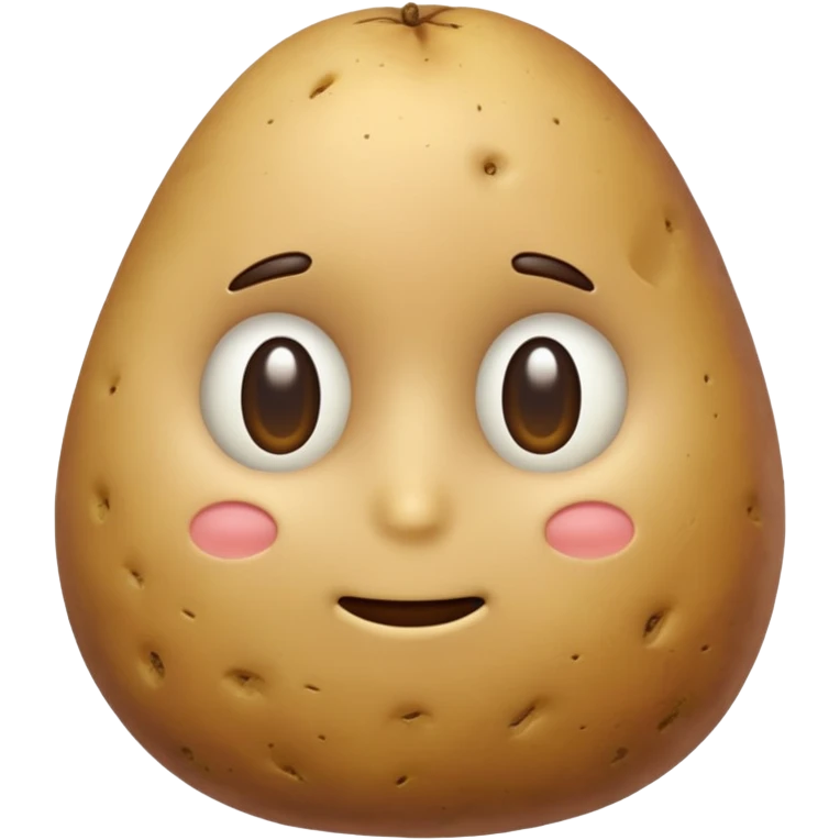 plain potato without eyes and mouth emoji