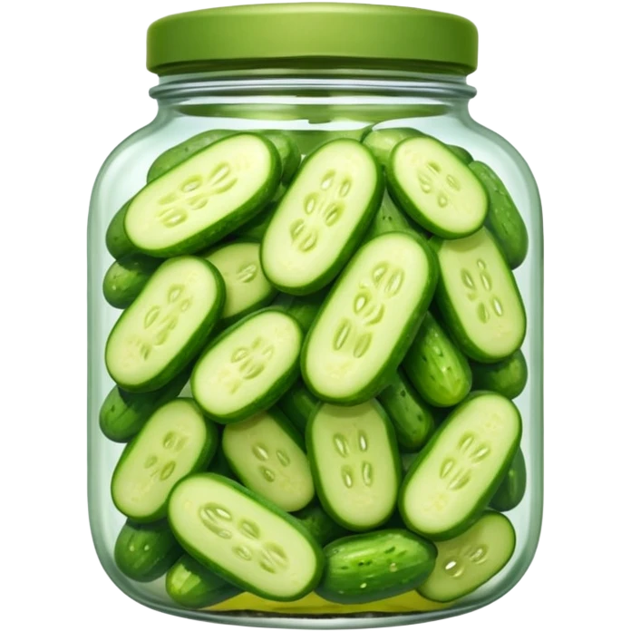 a jar of pickled cucumbers






 emoji